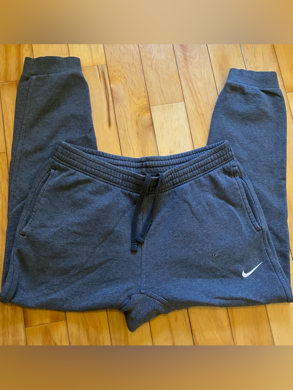 Nike Charcoal Joggers with White Logo